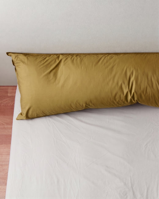 bedMATE Pillowcase Satin Olive Gold