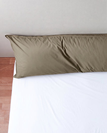 bedMATE Pillowcase Satin Taupe Grey