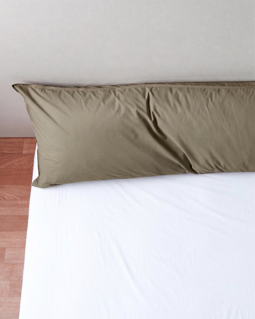bedMATE Pillowcase Satin Taupe Grey