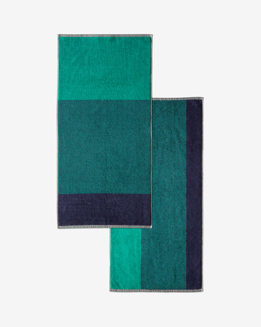 Bath Towel Set Blend Navy Sea Green (2 pcs.)