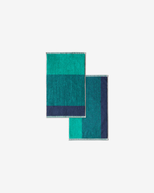 Guest Towel Set Blend Navy Sea Green (2 pcs)