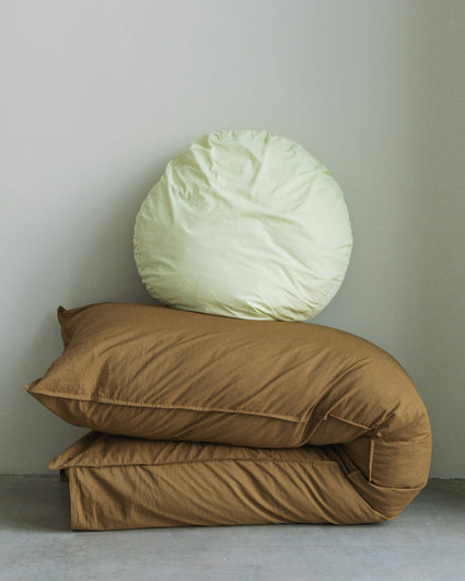 bedMATE Cotton Pillowcase Khaki Gold