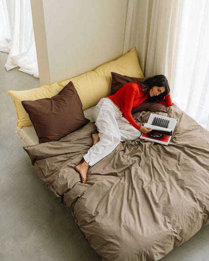 bedMATE Pillowcase Cotton Butter Yellow