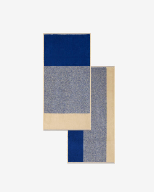 Towel Set Blend Cobalt Blue Ecru (2 pcs.)