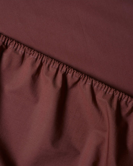 Hoeslaken Katoen Brique Red - SUITE702