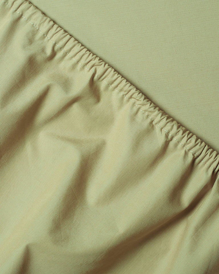 Hoeslaken Katoen Pistachio - SUITE702