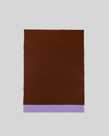 Merino Plaid Blue Brown Lilac
