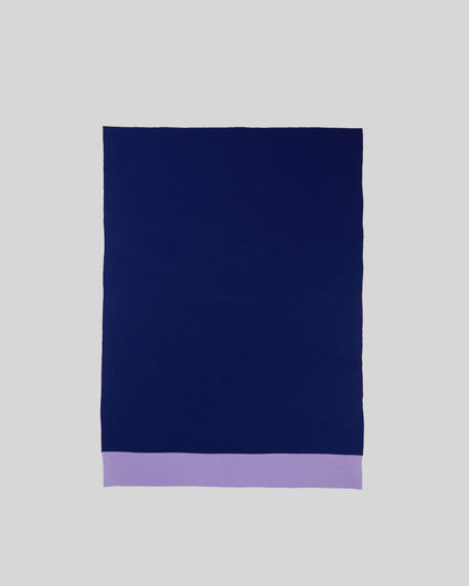 Merino Plaid Blue Brown Lilac
